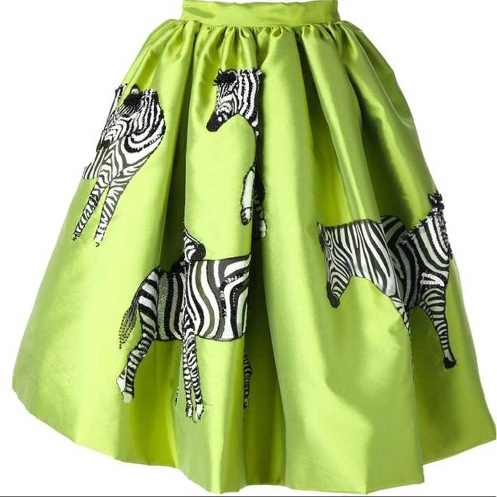 Green Zebra skirt
